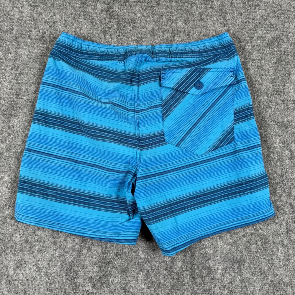 Patagonia ROBB Mens Swim Trunks Blue Striped Drawstring Swim Shorts‎ Size S - Picture 7 of 11